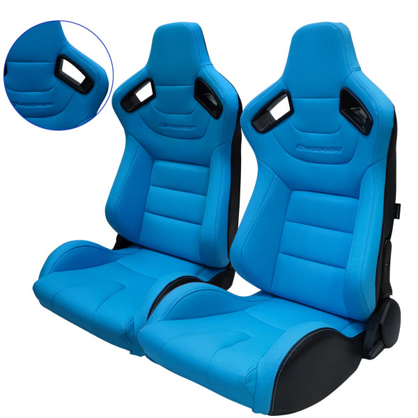 Modern Depo Universal Racing Seats With Dual Sliders, Reclinable Light